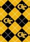 Licensed NCAA Georgia Tech Argyle Fleece GT-095 Fabric by the Yard